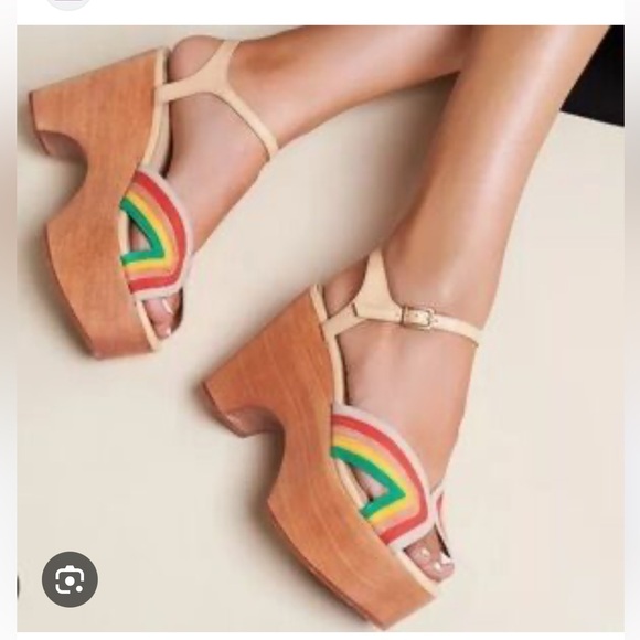 Charlotte Stone Shoes - Charlotte Stone “Donna” rainbow platforms